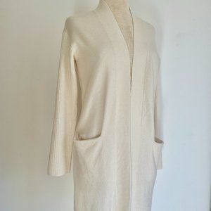 360 CASHMERE Open Front Cardigan w/pockets 100% CASHMERE Women SZ S $348 NWT